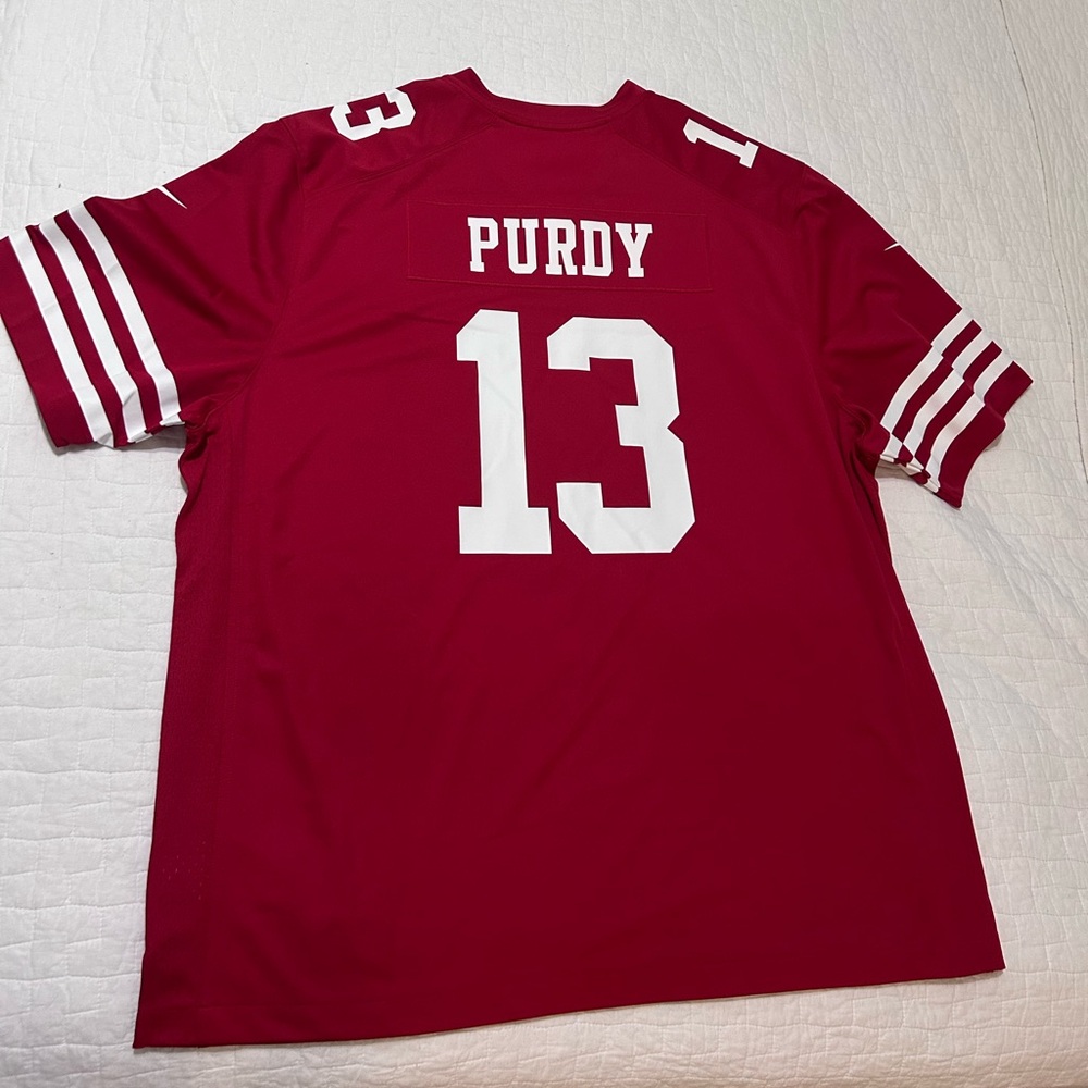 NEW!! Brock Purdy #13 49ers NFL Red Nike Jersey 3XL